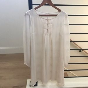 Long sleeve mini a-line dress